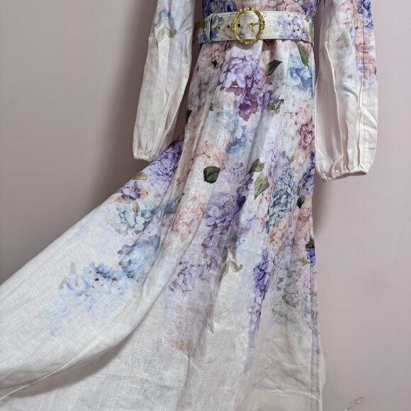 NWOT ！Zimmermann Dawning Buttoned Midi Dress - Size 1/AU6 - Picture 8 of 14